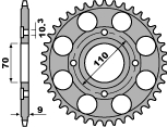 PBR rozeta 247 36 C45 HONDA CB 400 N 81-82 (řetěz 520) (JTR247.36) (MADE IN ITALY)